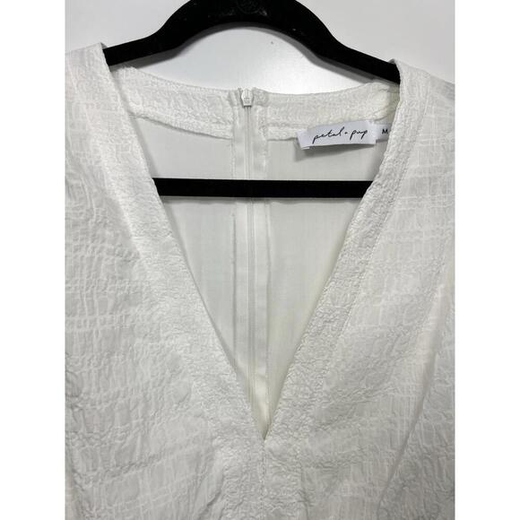 Petal And Pup Dress White Ittai Bridal Quinnie Medium Short - Picture 3 of 9